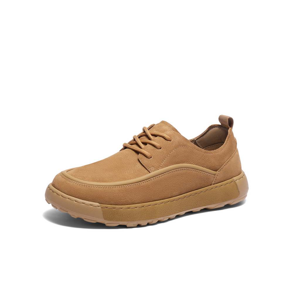 百丽轻盈厚底工装鞋男2025春新款商场同款牛皮革休闲皮鞋8QX01AM5