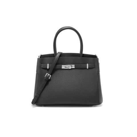 百丽包包女25春鎏金岁月高级质感铂金包单肩斜挎手提包X7242AX5