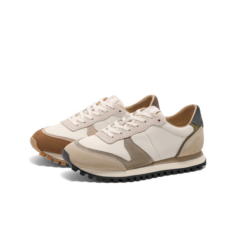 百丽撞色复古休闲鞋女2025春新时尚百搭舒适鞋D4E1DAM5