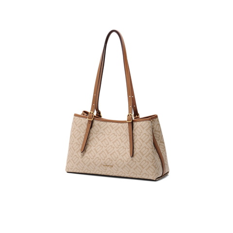 百丽包包女2025春新款复古通勤单肩斜挎托特包X7239AX5