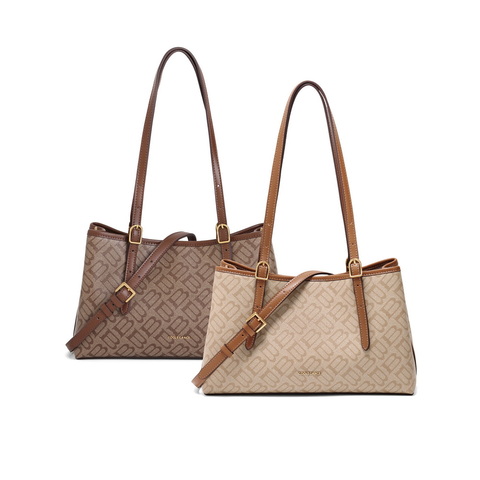 百丽包包女2025春新款复古通勤单肩斜挎托特包X7239AX5