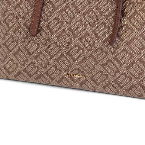 百丽包包女2025春新款复古通勤大容量单肩斜挎手提托特包X7238AX5