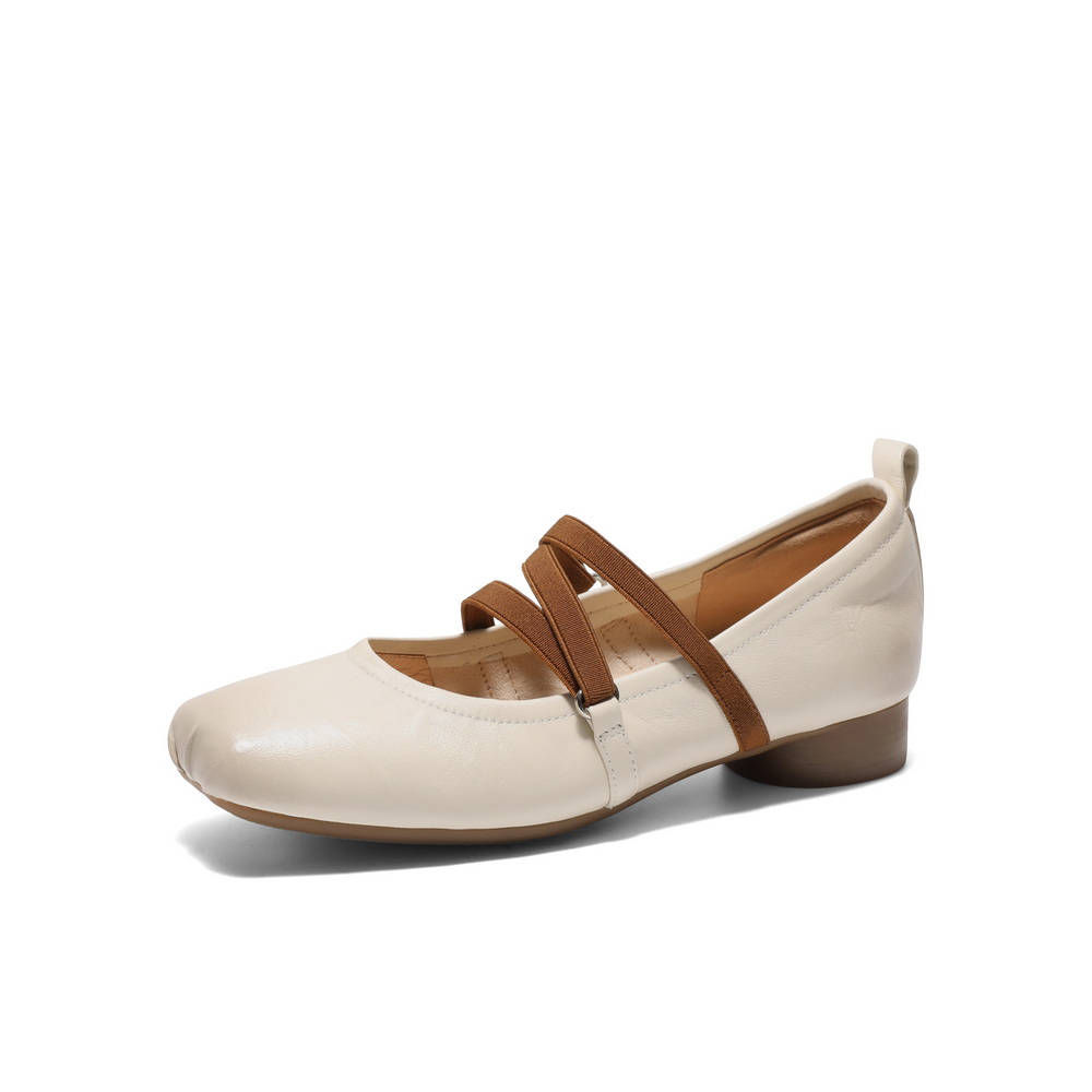 百丽扣带时装玛丽珍鞋女2025春新时尚优雅鞋D3Z1DAQ5