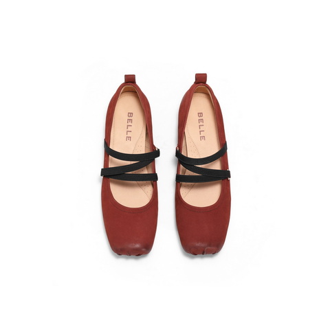 百丽扣带时装玛丽珍鞋女2025春新时尚优雅鞋D3Z1DAQ5