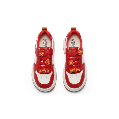 百丽拼色时尚板鞋女2025春新商场同款厚底休闲鞋D4U1DAM5