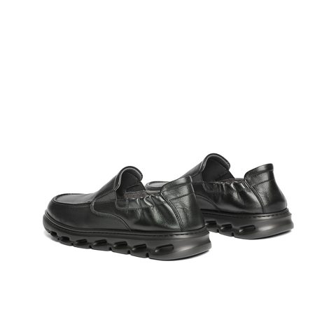 百丽一脚蹬休闲皮鞋男2025春新商场同款牛皮革套脚商务鞋D3GC2AM5