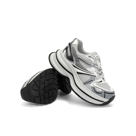 百丽时尚拼色老爹鞋女2025春新舒适透气网面休闲鞋B2453AM5