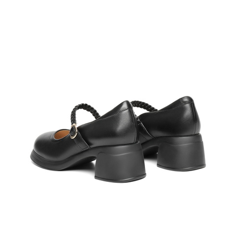 百丽优雅时装玛丽珍鞋女2025春新商场同款显瘦方跟单鞋3A6A8AQ5