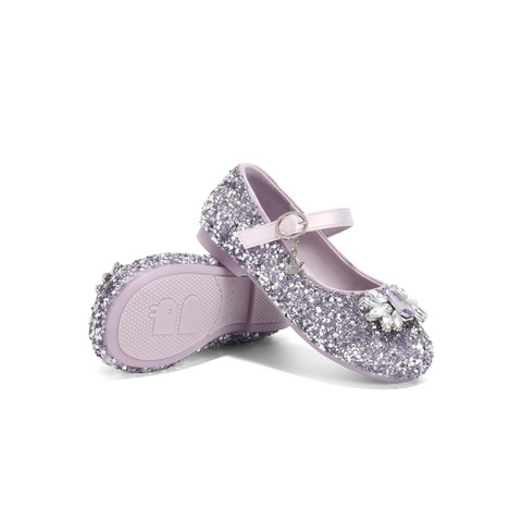 百丽时尚水钻时装鞋女2025春新商场同款可爱公主风童鞋88702A85