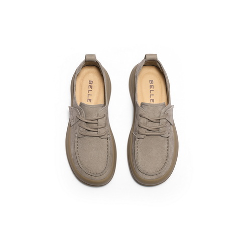 百丽舒适勃肯鞋女2025春新商场同款真皮质感休闲鞋D5G1DAM5