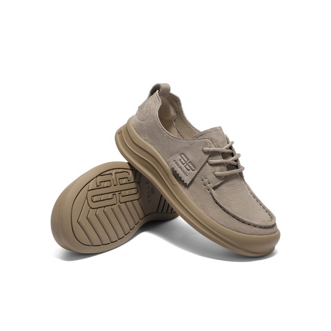 百丽舒适勃肯鞋女2025春新商场同款真皮质感休闲鞋D5G1DAM5