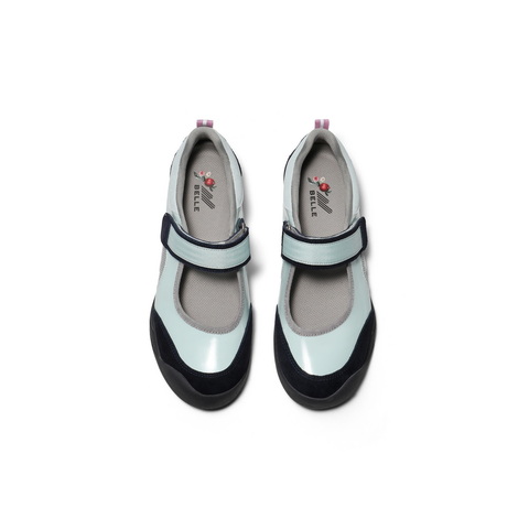 百丽时尚休闲玛丽珍鞋女2025春新商场同款拼色复古单鞋3RT12AQ5