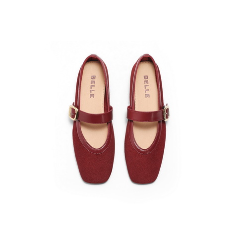 百丽显瘦时装玛丽珍鞋女2025春新气质优雅单鞋B2440AQ5