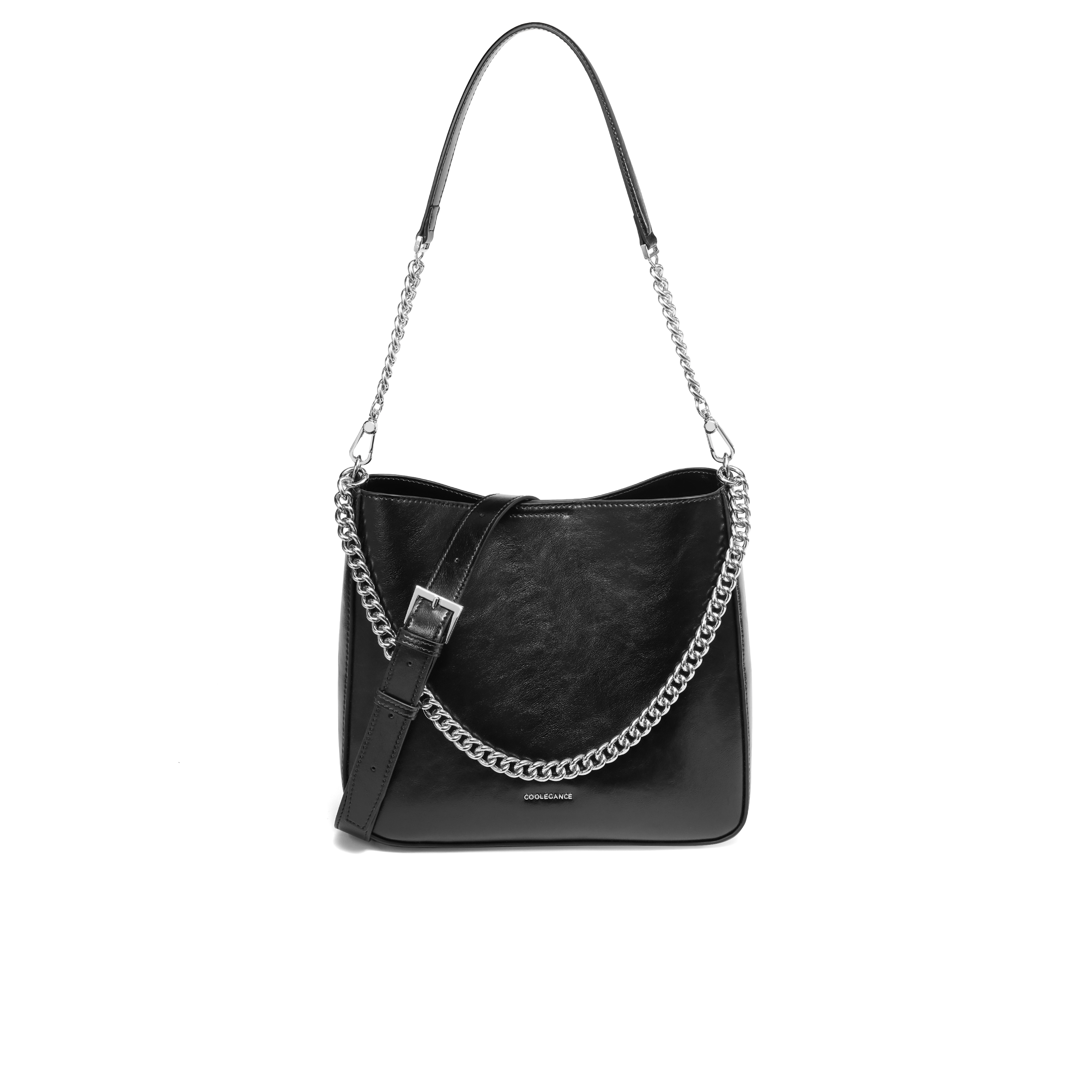 百丽包包女2025新商场同款时尚简约百搭单肩斜挎水桶包BL813BX5