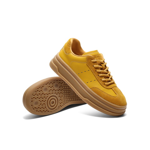 百丽休闲经典德训鞋女2025春新简约舒适板鞋B2462AM5