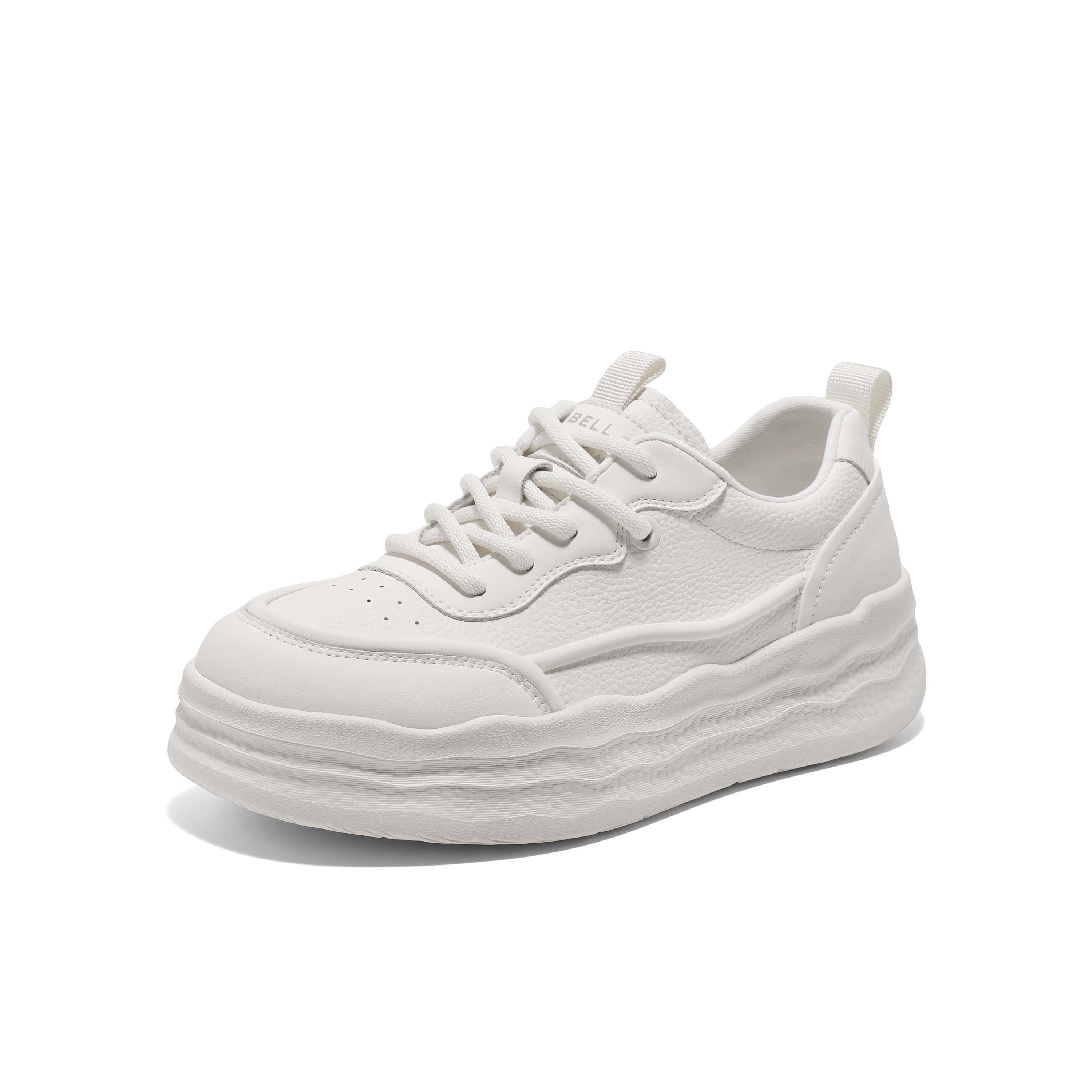 百丽简约舒适板鞋女2025春新商场同款厚底休闲小白鞋D5B1DAM5