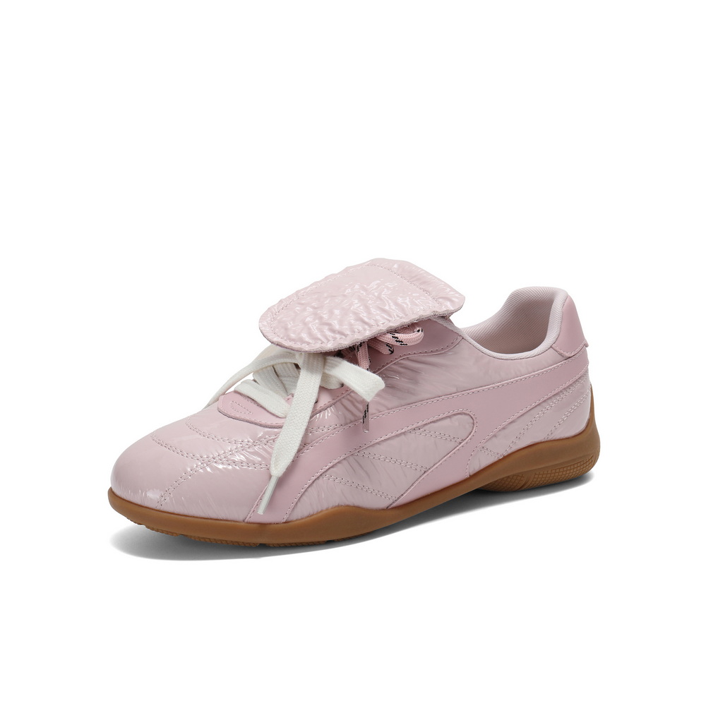 百丽时尚潮流德训鞋女2025春新复古休闲板鞋B2468AM5