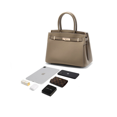 百丽包包女25春鎏金岁月高级质感铂金包单肩斜挎手提包X7242AX5