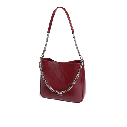 百丽包包女2025新商场同款时尚简约百搭单肩斜挎水桶包BL813BX5