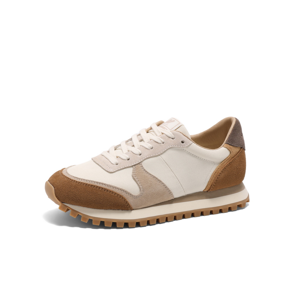 百丽撞色复古休闲鞋女2025春新时尚百搭舒适鞋D4E1DAM5