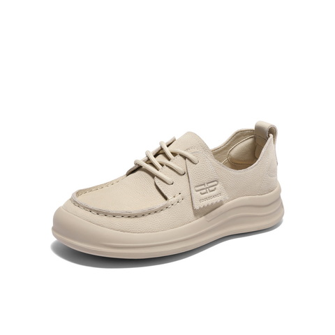 百丽舒适勃肯鞋女2025春新商场同款真皮质感休闲鞋D5G1DAM5