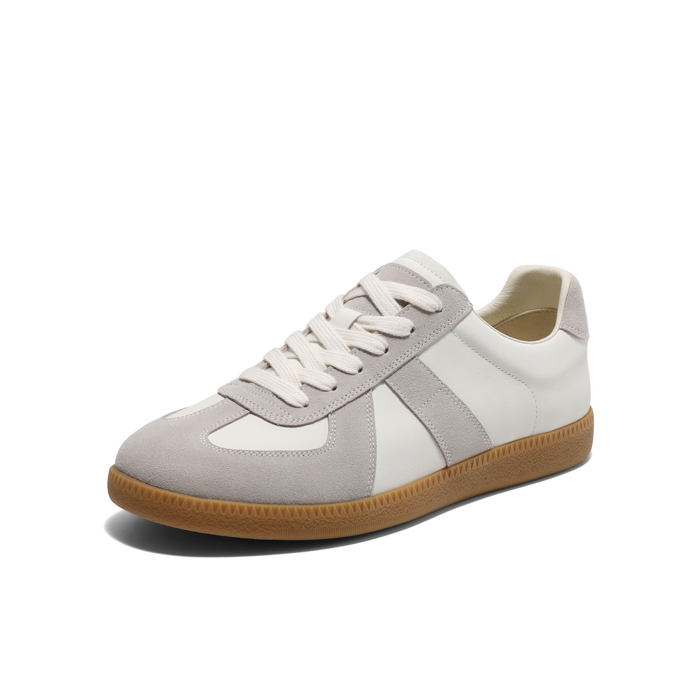 百丽复古潮搭德训鞋男2025春季新款拼接撞色休闲运动板鞋A1866AM5