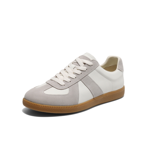 百丽复古潮搭德训鞋男2025春季新款拼接撞色休闲运动板鞋A1866AM5