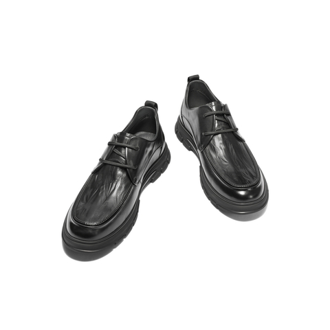 百丽酷雅商务鞋男2025春新商场同款牛皮舒适系带休闲皮鞋8QD01AM5