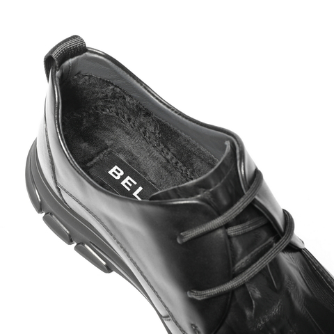 百丽酷雅商务鞋男2025春新商场同款牛皮舒适系带休闲皮鞋8QD01AM5