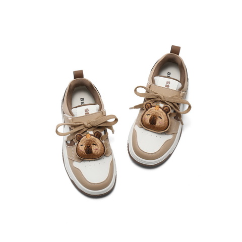 百丽卡通拼色板鞋女2025春新商场同款休闲舒适童鞋25238A85