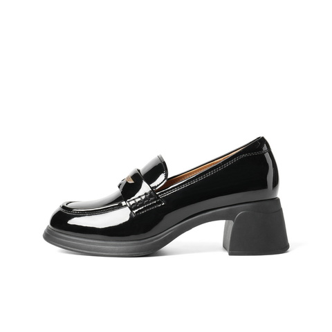 百丽休闲舒适通勤乐福鞋女2025春新商场同款舒适学院风鞋3A6B5AA5