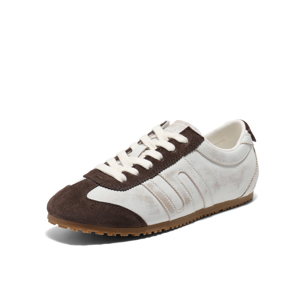 百丽擦色复古跑道德训鞋女2025春新商场同款时尚休闲鞋D5N1DAM5