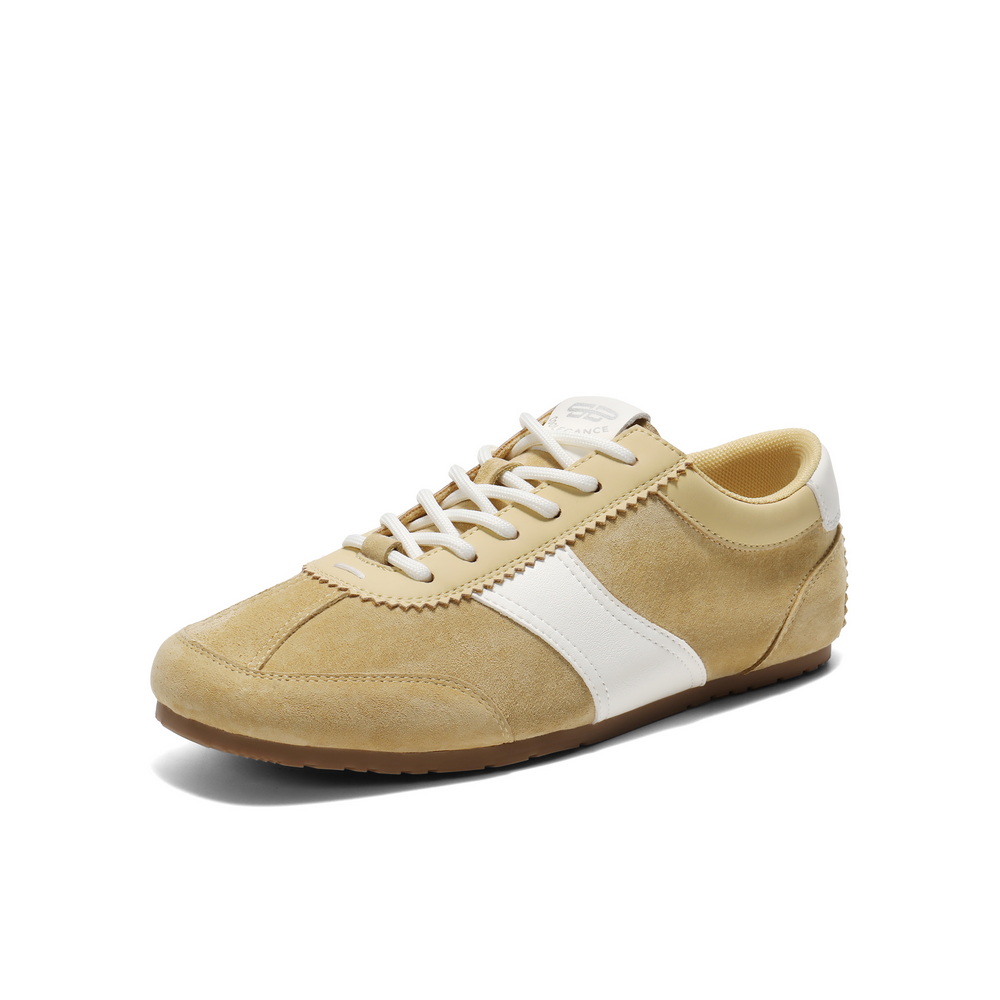 百丽时尚拼色德训鞋2025春新简约大方板鞋B2471AM5