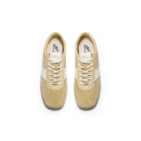 百丽时尚拼色德训鞋2025春新简约大方板鞋B2471AM5