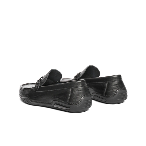 百丽一脚蹬透气豆豆鞋男2025夏新商场同款牛皮休闲乐福鞋8RT01BM5