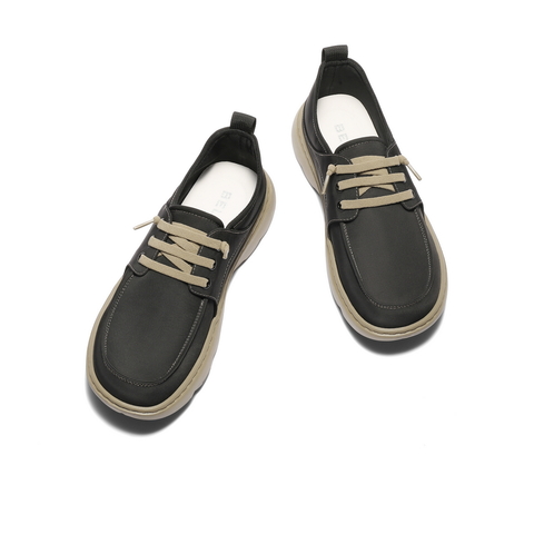 百丽透气休闲布鞋男2025夏新商场同款轻盈厚底舒适爸爸鞋8RY01BM5