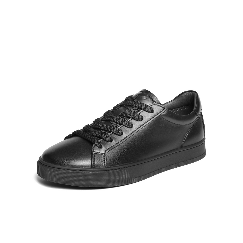 百丽时尚百搭休闲鞋男鞋2025夏新商场同款牛皮革系带板鞋D4V07BM5