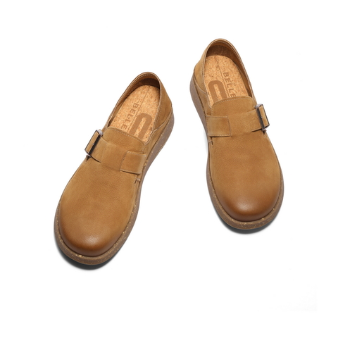 百丽复古潮搭休闲鞋男2025春新商场同款牛皮革户外工装鞋8ST01AM5