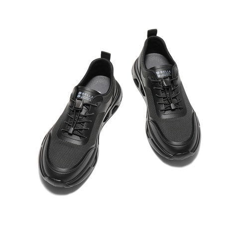 百丽网面透气休闲鞋男鞋2025夏新商场同款轻盈厚底运动鞋8RZ01BM5