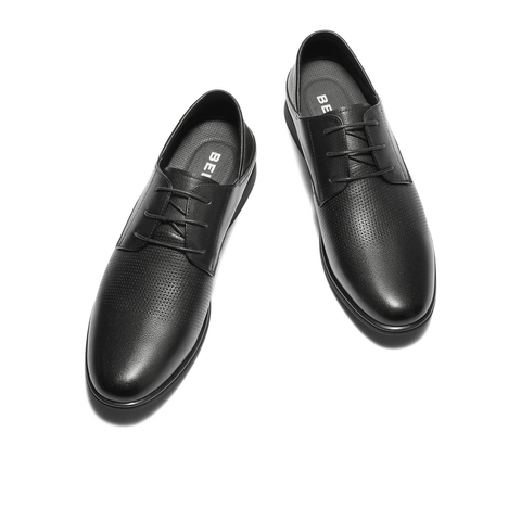 百丽打孔透气正装皮鞋男2025夏新牛皮商场同款两穿商务鞋8SE01BM5