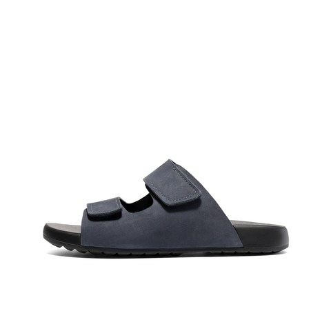 百丽软底外穿拖鞋男2025夏新商场同款牛皮魔术贴凉鞋8GG01BT5