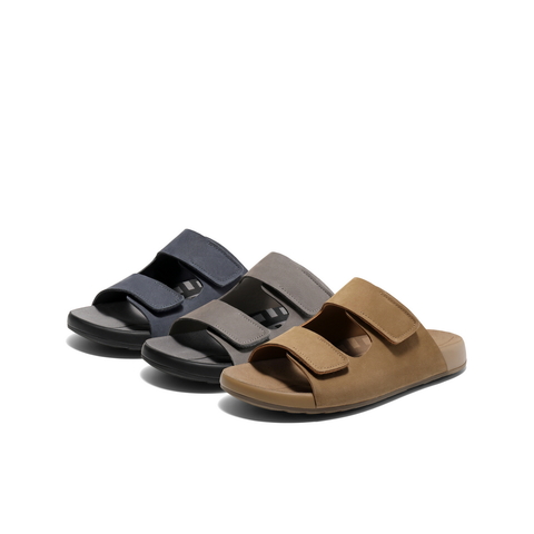 百丽软底外穿拖鞋男2025夏新商场同款牛皮魔术贴凉鞋8GG01BT5