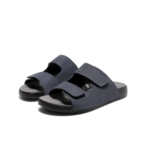 百丽软底外穿拖鞋男2025夏新商场同款牛皮魔术贴凉鞋8GG01BT5