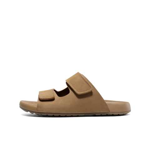 百丽软底外穿拖鞋男2025夏新商场同款牛皮魔术贴凉鞋8GG01BT5