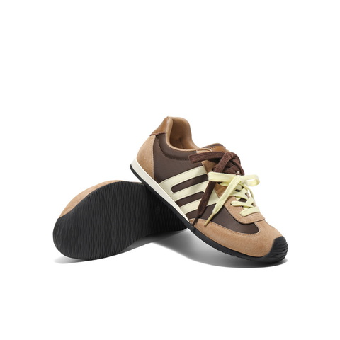 百丽跑道双鞋带休闲鞋2025夏新商场同款拼色翘头休闲鞋D7M1DBM5