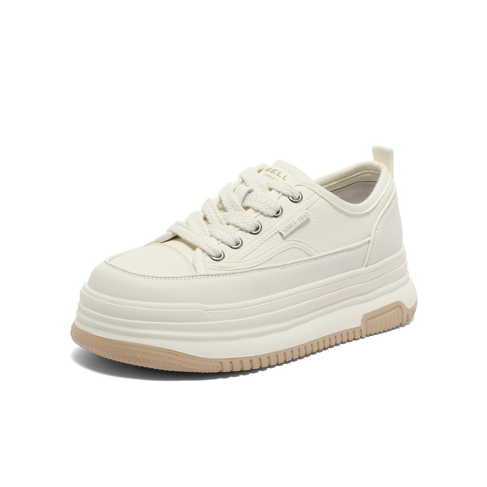 百丽ins潮板鞋女25新春商场同款休闲小白鞋Z7G1DAM5