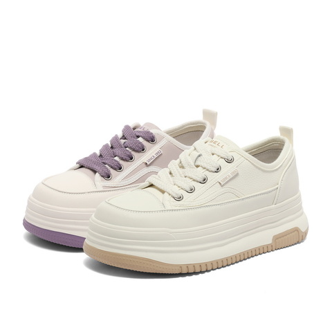 百丽ins潮板鞋女25新春商场同款休闲小白鞋Z7G1DAM5