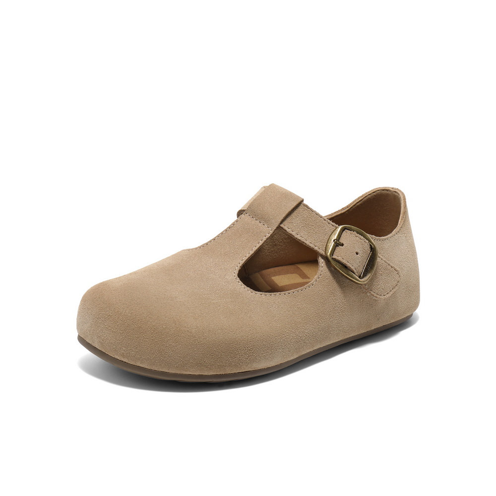 百丽复古魔术贴勃肯鞋2025春新商场同款透气休闲鞋D5U1DAA5