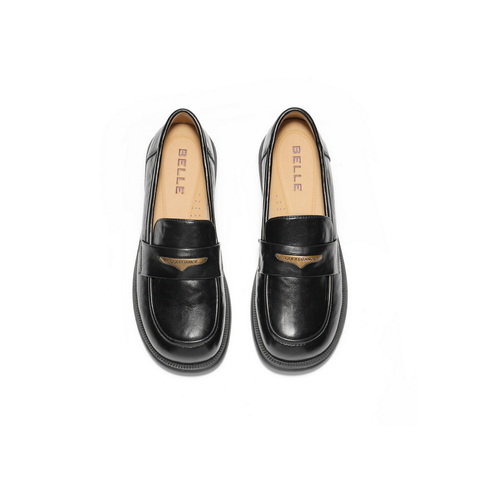 百丽舒适乐福鞋女2025春新商场同款通勤百搭鞋D7D1DAA5