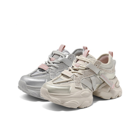 百丽时尚拼接老爹鞋2025夏新商场同款增高厚底鞋D5D2DBM5